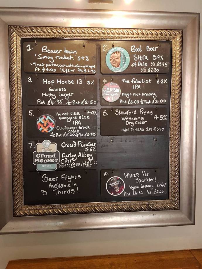 The Boot Inn, Bar & pub, Main Menu - Repton, England, United Kingdom ...