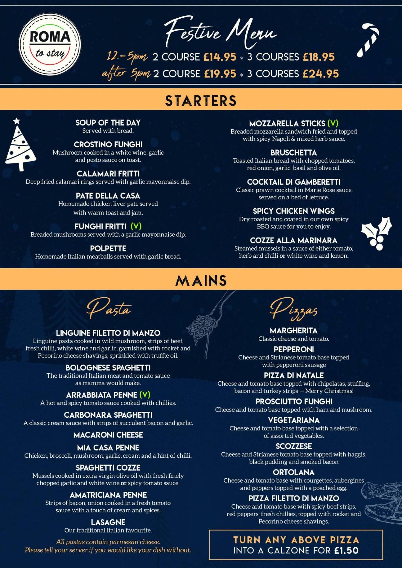 Roma 2 Go, Restaurant, Main Menu - Linwood, Scotland, United Kingdom ...